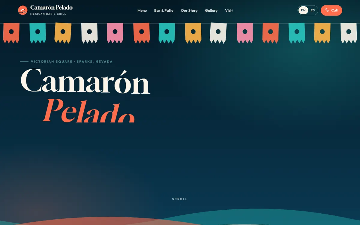 Camarón Pelado website